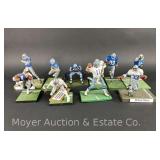 (10) Dallas Cowboys Football Figures, Plastic Basses, Figures Approx. 5'-7'h