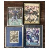 (4) Autographed Dallas Cowboys Photographs