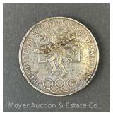 1968 Mexico 25 Pesos Commemorative Olympic Silver Coin, .720 Silver