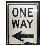 Aluminum 'One Way' Sign, Single Sided, 24'x18'