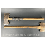 (2) Double Bit Axes, One Marked Collins, 32' Long