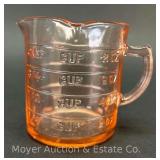 Vintage Pink Kelloggs 1-Cup Glass Measuring Cup