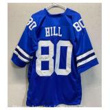Tony Hill No. 80 Autographed Dallas Cowboys Jersey, with OK Authentic Witness Sticker