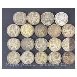 (19) Silver Nickels, 1942-1945