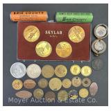 Group of Tokens, Advertising Coins, Erie County Change Banks, Etc.