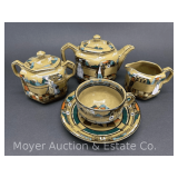 Buffalo Pottery 'Deldare' Tea Pot, Cream, Sugar, Cup and Saucer