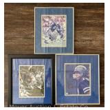 (3) Autographed Dallas Cowboys Photographs