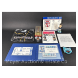 NY Giants Micro Helmet, Dre Bledsoe Bobblehead, Americas Cup First Day Cover, Patches, Etc.