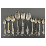 (10) Souvenir Spoon, 5 Sterling, 2.62ozt.