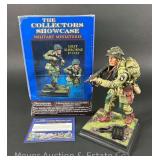The Collectors Showcase 101st Airborne D-Day Statue, Metal and Resin, 1/6th Scale, with Original Box, 10.5”