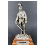 Chilmark 'J.E.B. Stuart' Pewter Statue, F.J. Barnum 1992, No. 517/950, 10'h
