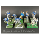 (8) Dallas Cowboys Football Figures, Plastic Basses, Figures Approx. 5'-7'h