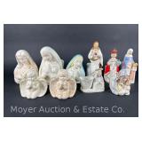 (10) Figural Planters, Madonna and Others, 4.5'-10'h
