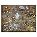 Group of Ladies Costume Jewelry Broaches