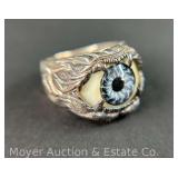 Sterling Silver 'Eye Ball' Ring, Size 13.5, 0.51tr. oz.