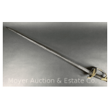 Antique French Infantry Officers Sword, See Pictures for Inscription on Blade, 39' Long