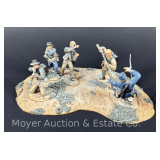 Civil War Diorama, by Conte, Metal Figures, 7.5'w x 2.5'h