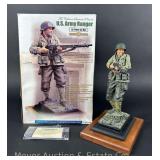 The Collectors Showcase US Army Ranger, 1/6th Scale, Limited Edition: 500, with Original Box, 11.5” Tall