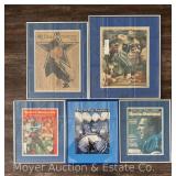 (5) Framed Dallas Cowboys and Sports Illustrated Magazines