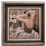 "Tres Jolie" by Karen Dupre Framed Lithograph, 34"x 34"