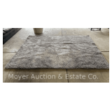 Jaipur Cool Gray Shag Rug, 7.6ft x 9.6ft, with Rug Pad