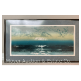 "Pacific Tide" by A. Dimitrov Framed Lithograph, Artist Signed and 125/195, 27.5"x 48.5" Overall