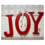 Large "JOY" Christmas Yard Sign, 36”-46”h
