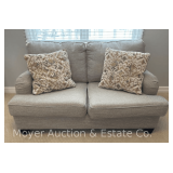 Ashley Furniture Loveseat with 2 Decorative Pillows, 67"w