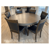 Ashley Furniture 7 Piece Kitchen Table Set, 6 Chairs and 60" Round Table