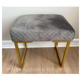 Upholstered Vanity Stool, 19"h