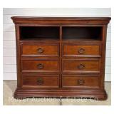 6 Drawer Entertainment Stand, 46.5”x20”x39.5”h