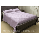 Sealy Queen Mattress and Slim Boxspring, Manuf. 2023, with Bedding