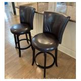 Pair of Hillsdale Furniture Barstools, Swivel Seats, 25" Seat Height
