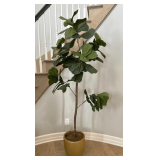Faux Fiddle Leaf Fig Tree, Approx. 6ft. Tall