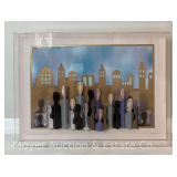 Emile Dekel Mixed Media "On the Way Home...", Signed and Dated on Reverse