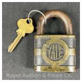 Yale Lackawanna Railroad Padlock, with Key