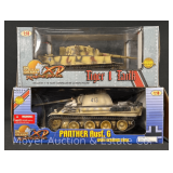 (2) 21st Century Toys 1:18 Scale Plastic Tank Models, Appear Opened/Incomplete