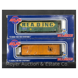 (2) Atlas O Boxcars, No. 0527 and 0504, with Original Boxes