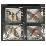 (4) Motorize Propella Die-Cast 1:48 Scale Planes, with Original Boxes