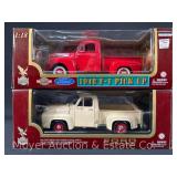 (2) Road Legends Ford Pick-Up 1:18 Scale Die-Cast Models, with Original Boxes