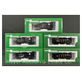 (5) Bowser HO Scale 55 Ton Hopper Cars, with Original Boxes