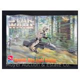 AMT Star Wars Speeder Bike Flight Display Plastic Model Kit, Sealed in Plastic