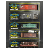 (5) Weaver Freight Cars, with Original Boxes