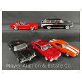 (5) Die-Cast Cars and Trucks, 9"-11" Long