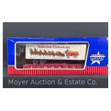 USA Trains G Scale Budweiser Clydesdales Trailer on Flatbed Car, No. 1645, with Original Box