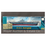Gearbox Toys Military Classics U.S.S. Intrepid Die-Cast Model, 1:700 Scale, with Original Box