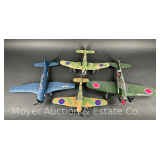 (4) Balsa Wood Plane Models, 16.5'-22' Wingspan