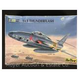 Heller RF-84F Thunderflash Plastic Model Kit, 1/48 Scale, with Original Box