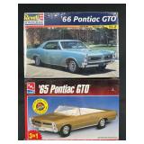(2) New Revell and AMT Pontiac GTO Plastic Model Kits