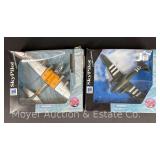 (2) New Ray SkyPilot Die Cast Planes, with Original Boxes